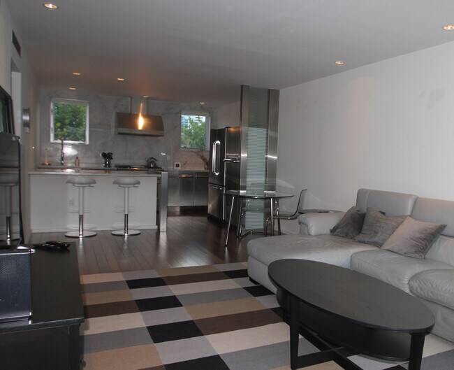 Living area and Kitchen - 1601 West Ave