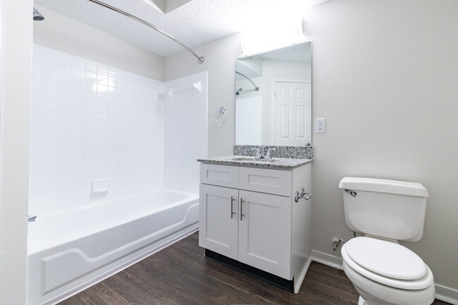 Renovated Bathroom - The Residence at White River Apartments