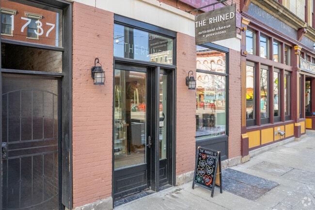 "The Rhined" is a specialty cheese shop and bistro located in Over-The-Rhine.