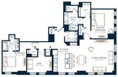 2 Bedroom 2.5 Bath w. Den 12 