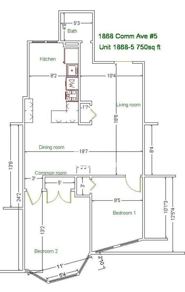 Photo - Clevaland Circle exceptional 2 bed with amazing layout NO BROKER FEE for 9/1 Close to BC House