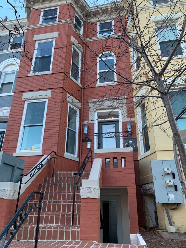 Four unit row house; we're on the basement level - 58 T St NW