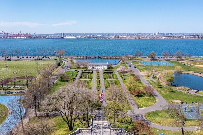 Aerial View of Stephen R. Gregg Park of Bayonne