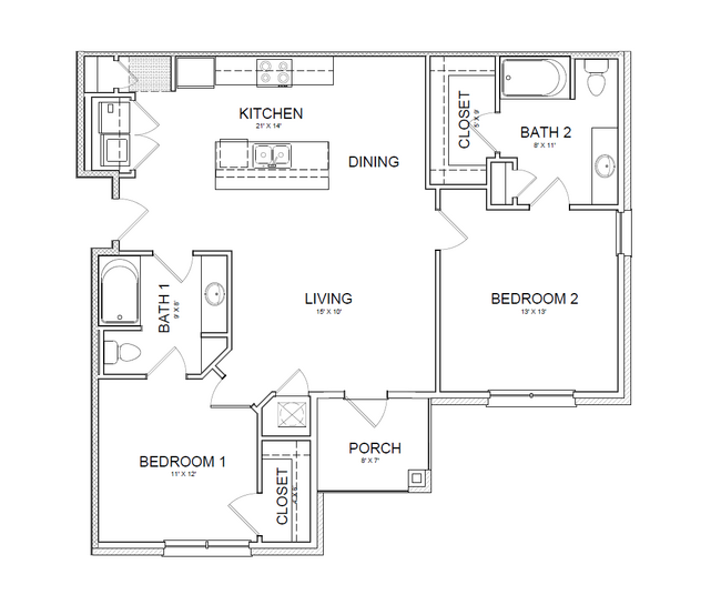 Plano de planta - Reserve at Howell Place