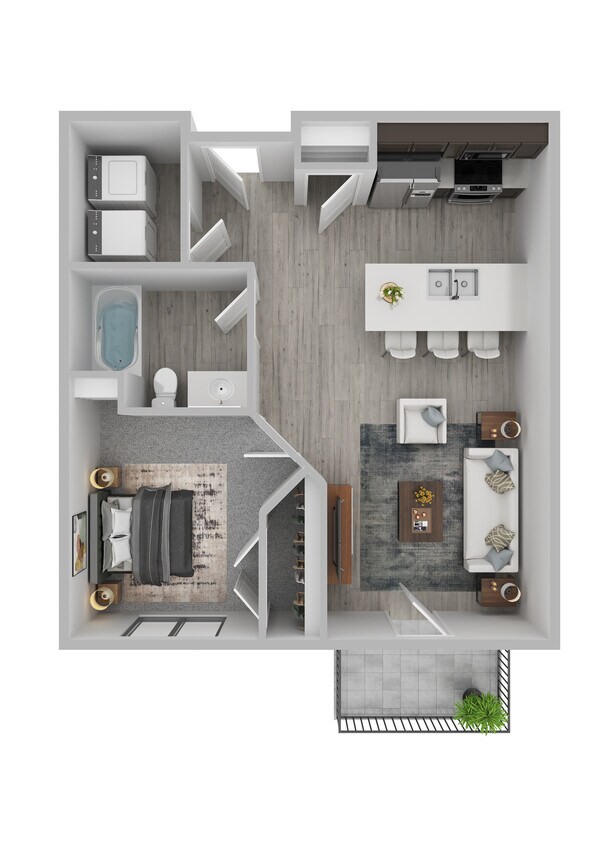 Plano de planta - Pioneer Apartments