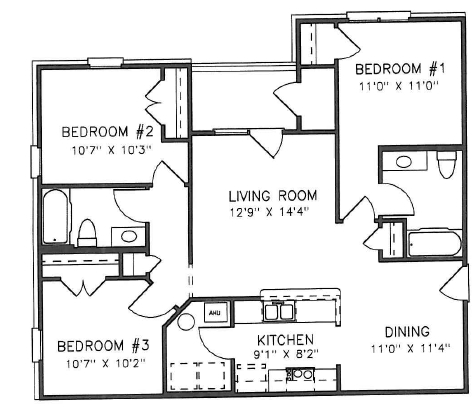 Plano de planta - Windhill and Windhill Court