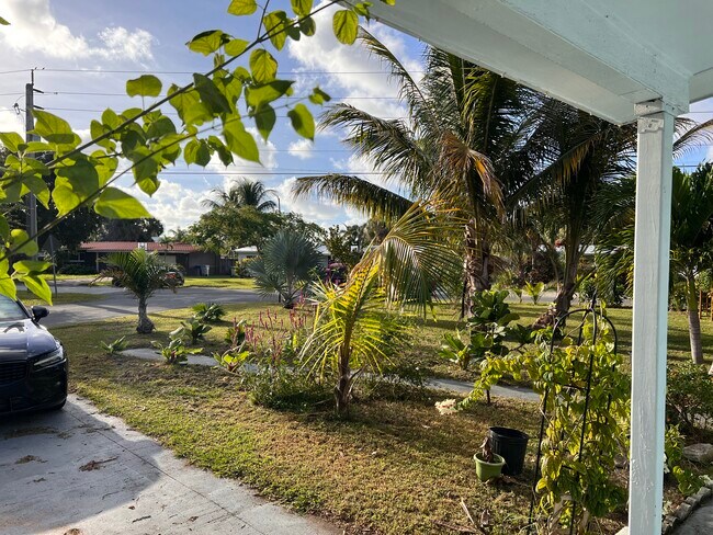 Vista desde la puerta de entrada al patio delantero - 2375 NE 9th St