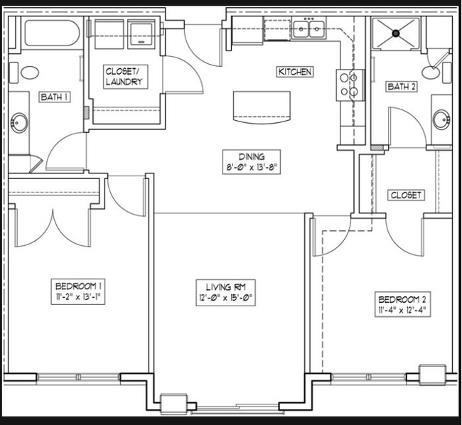 2BR/2BA - The Ridge Apartments