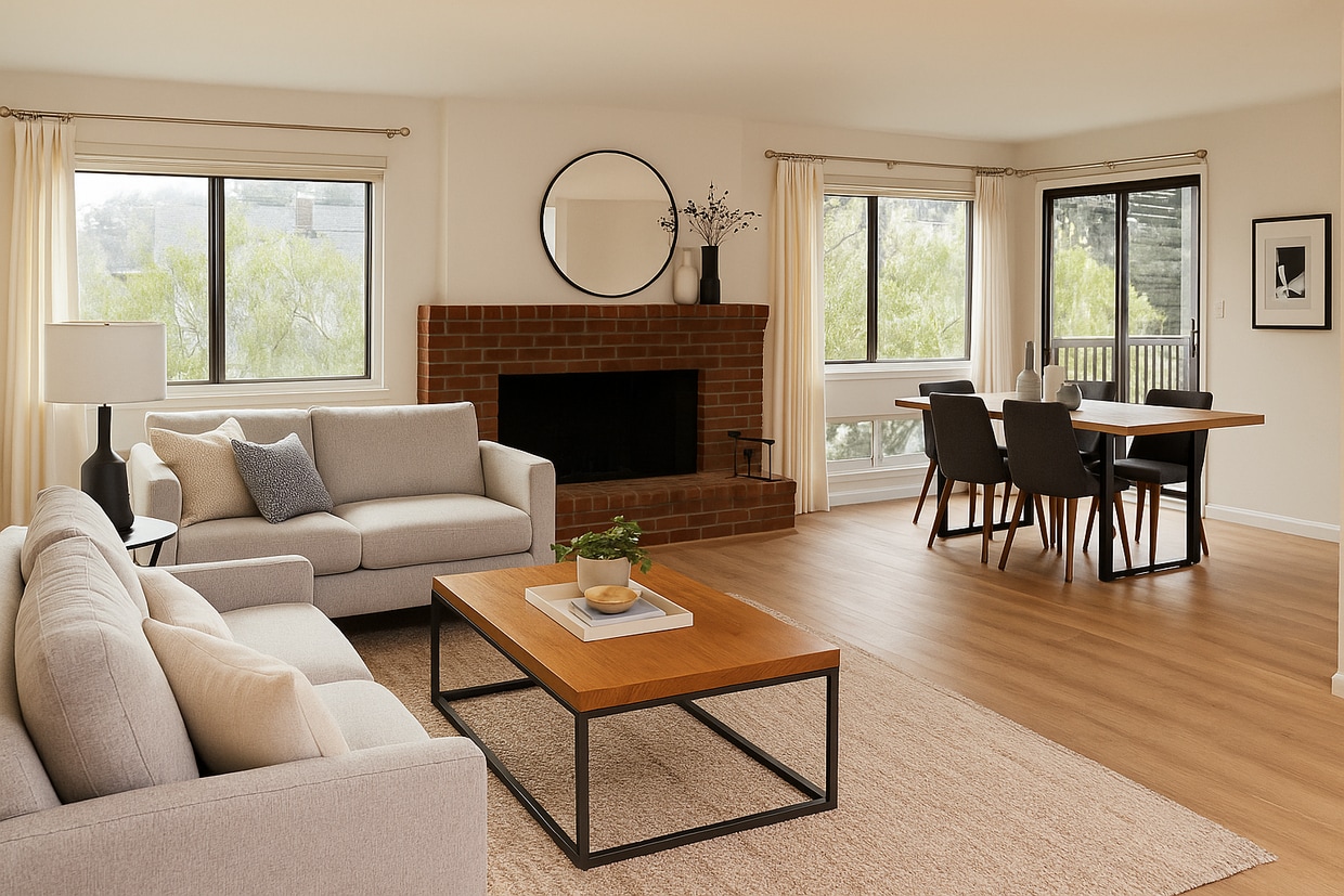 Living & Dining Area - 977 El Camino Real