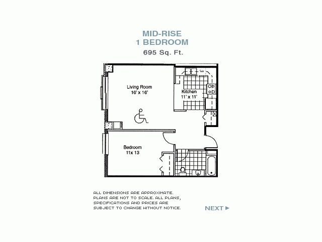 1BR/1BA - Lake Park Crescent Apartments