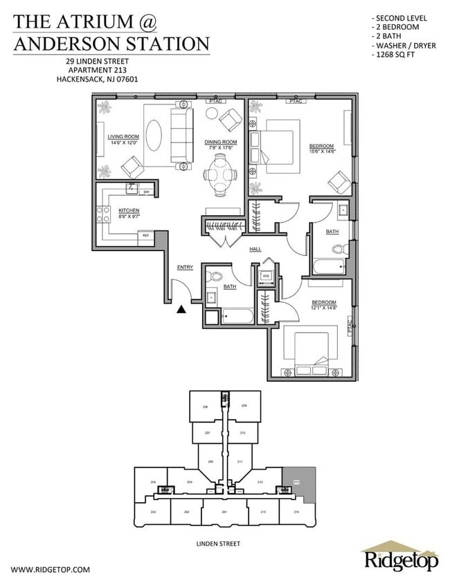 Interior Photo - The Atrium @ Anderson Station: In-Unit Washer & Dryer, Cold Water Included, Fitness Center, and C...