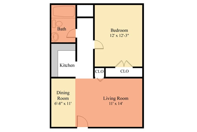 Glen Valley Apartments – One Bedroom