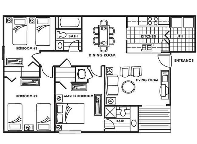 Floorplan - Fairmarket Square Apartments