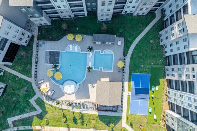 Courtyard Aerial - The Emma