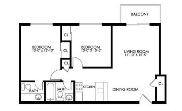 Beechmont Towers – 2 Bedroom
