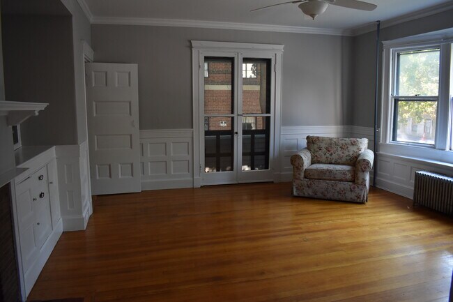 Living room with view to porch - 105 Strathmore Rd