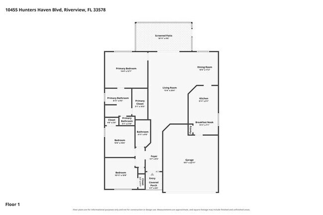 Building Photo - Spacious Riverview Home with Covered Patio