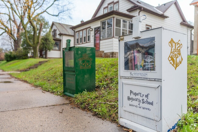 There is a fun Hogwarts themed Little Free Library in West St Paul.