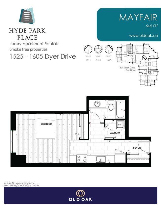 Plan d'étage - Hyde Park Place