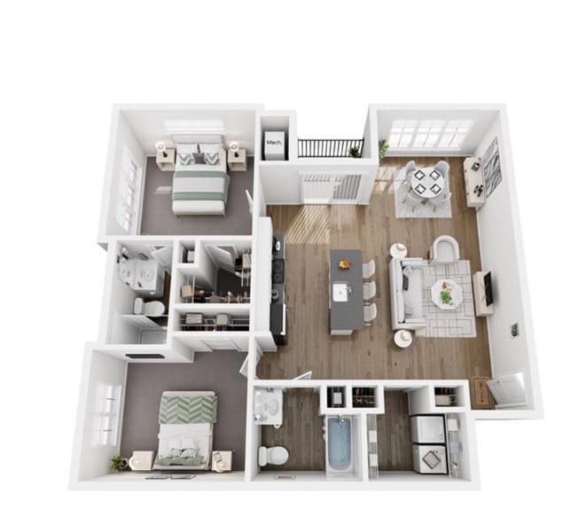 Plano de planta Heritage - Garrison Heights at Susquehanna Union Green