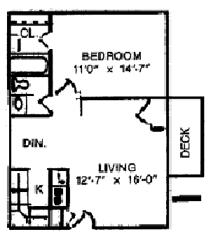 1HAB/1BA - Brookshire Apartments