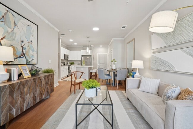 2BR, 2BA - 1,124SF - Living Room - The One at Columbia