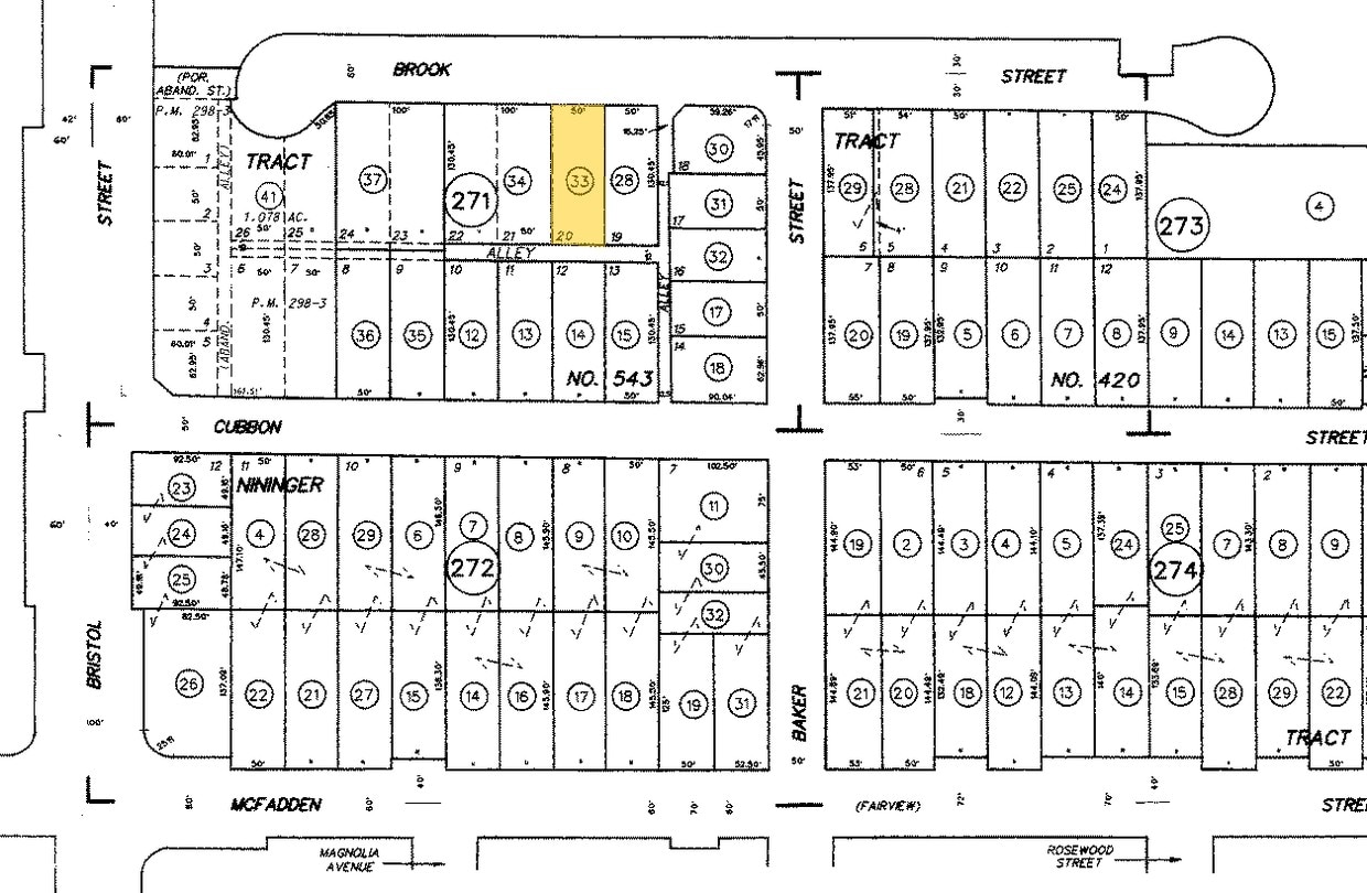 Plat Map - 1214 W Brook St