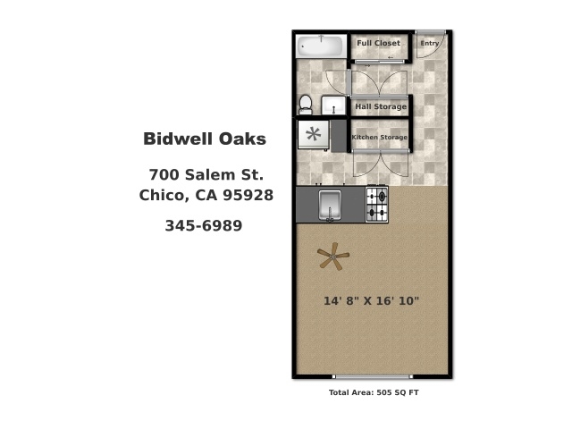 Estudio - Bidwell Oaks Apartments