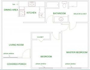 2HAB/1BA - Malibu Court Apartments