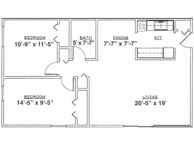 Kerrybrook Apartments – 2 BD Deluxe w/ AC