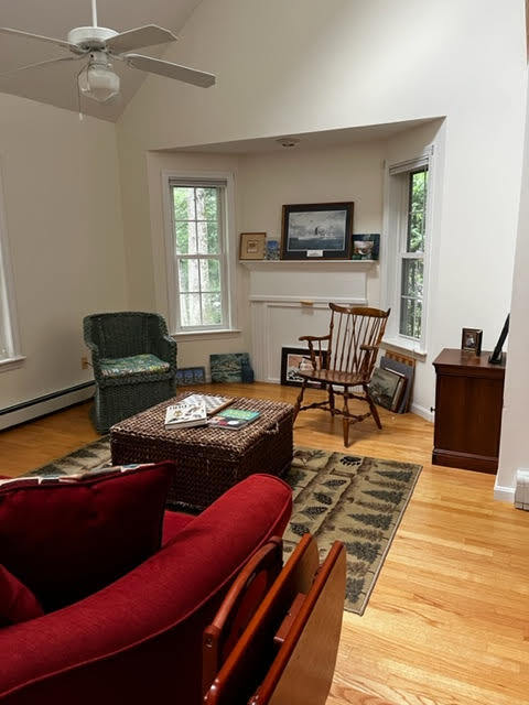 Living room, fireplace - 74 Plymouth Grove Dr