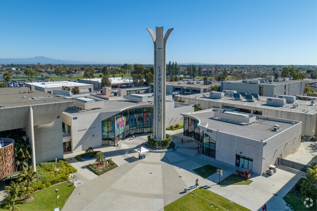 Front entrance to Cypress College.