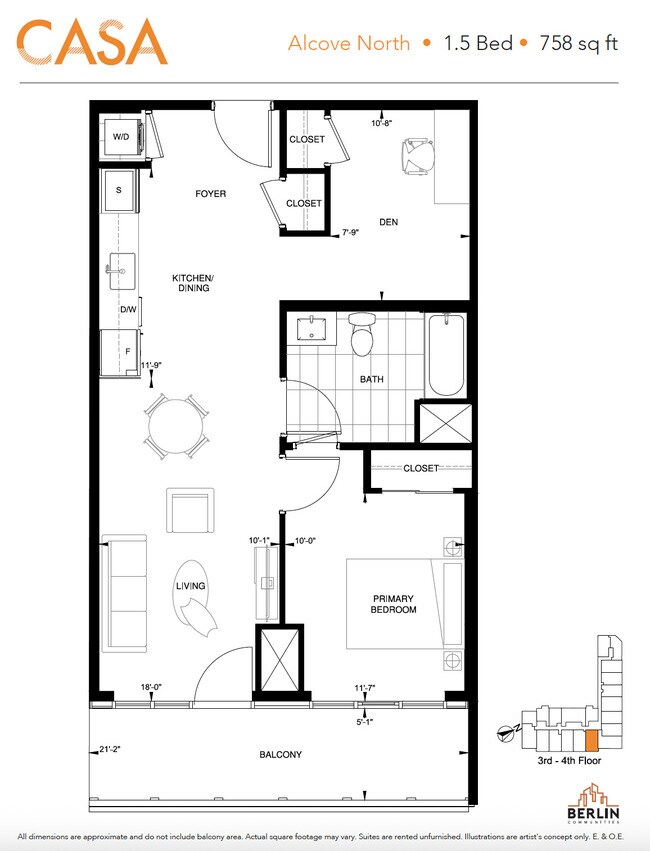 Alcôve - Nord - Casa - 1055 Weber St E