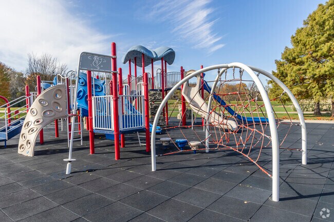 The playground of the Veterans Memorial Park in Bettendorf.