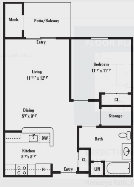 1BR/1BA - Seneca Place Apartments