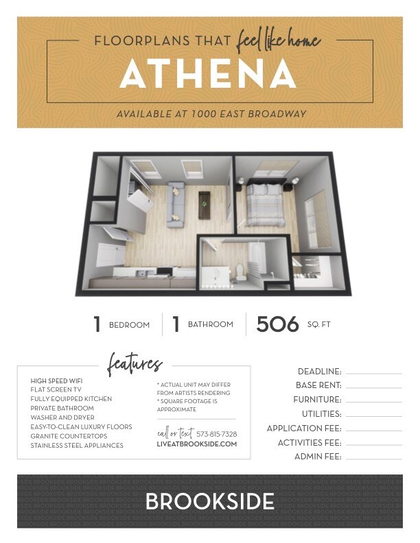 Brookside Downtown Apartments in Columbia, MO