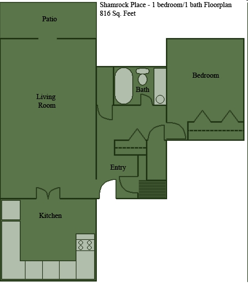 1BR/1BA - Shamrock Place