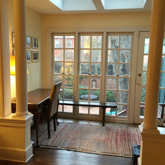 desk area of living room overlooking garden - 1310 33rd St NW