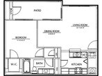 A3 - 1 bed/1bath
