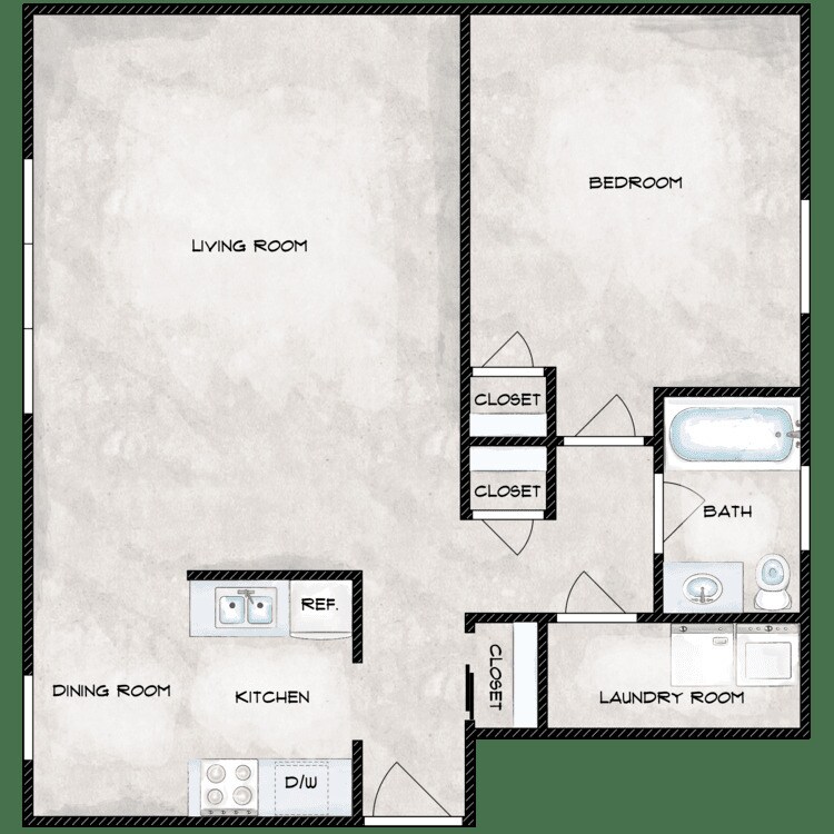 Premier Garden Apartments – 1 Bedroom Garden - Fully Remodeled