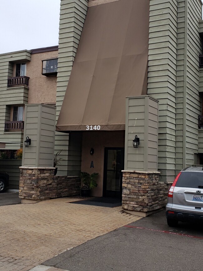 Front Door Entrance to Building - 3140 Midway Dr