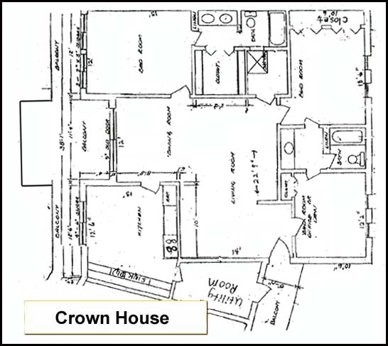 3BR/2BA - Crown House