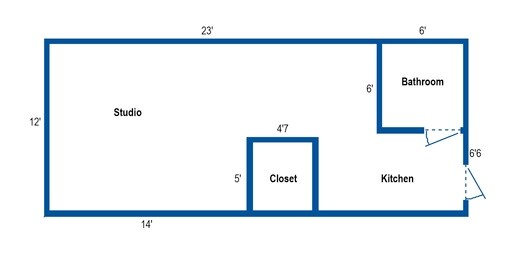 Floorplan - Bingham Street Apartments