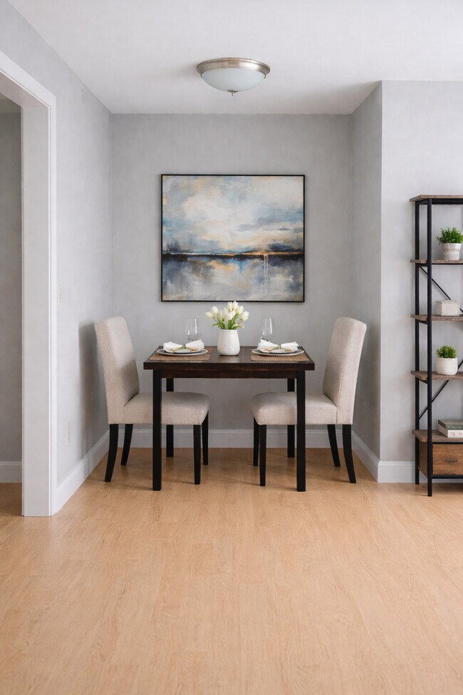 Ejemplo de rincón comedor de la Suite B - Clock Tower Square