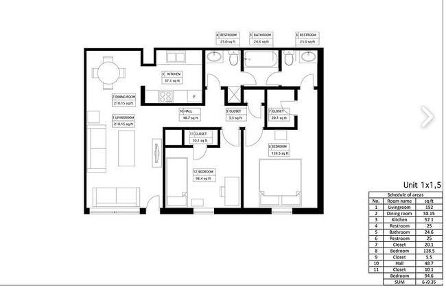 Apartamento 1x1,5 - Pecan Place Apartments