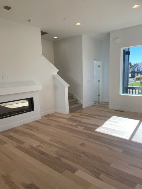 Fireplace and open room - 658 Paintbrush Ln