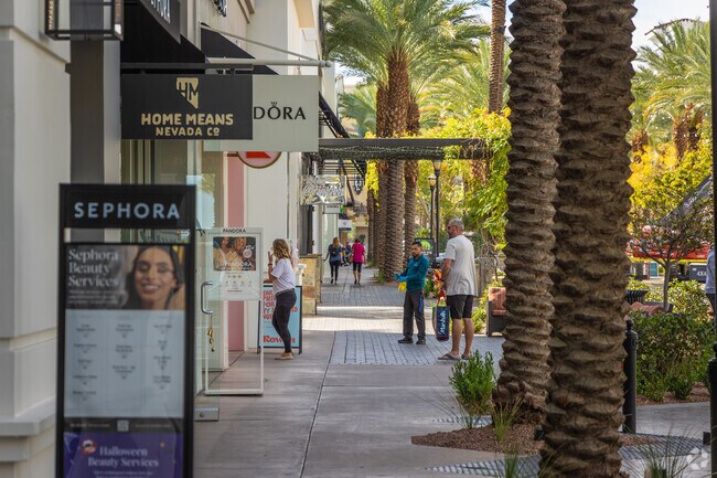 The District at Green Valley Ranch offers an attracted village of shops in Henderson.