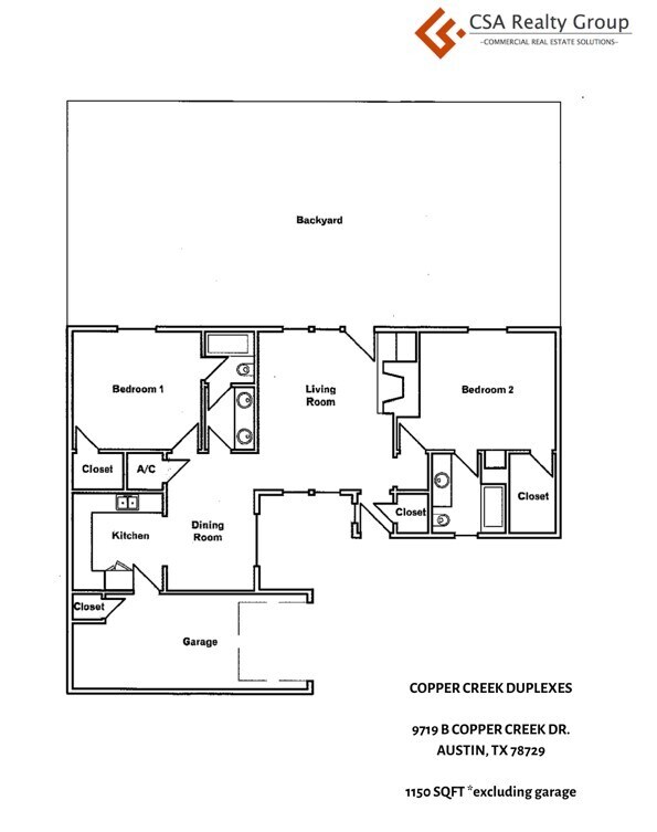 Plano de planta - Copper Creek Duplexes