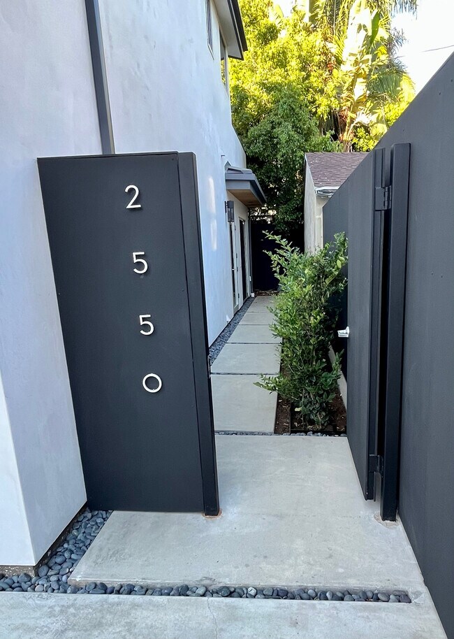 Gate to private walkway - 2550 Veteran Ave