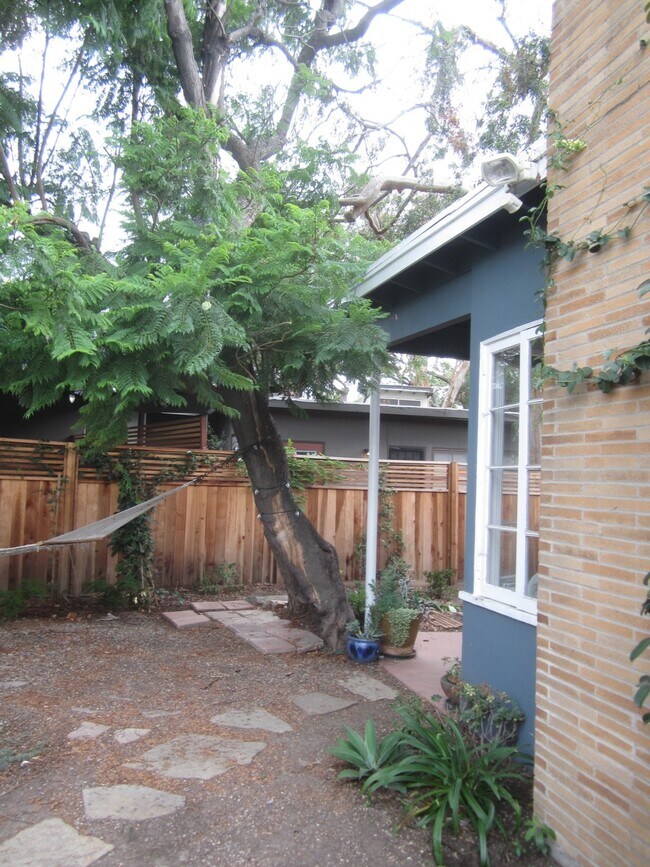 Front - Jacaranda, hammock, front patio - 5060 West 12th Street